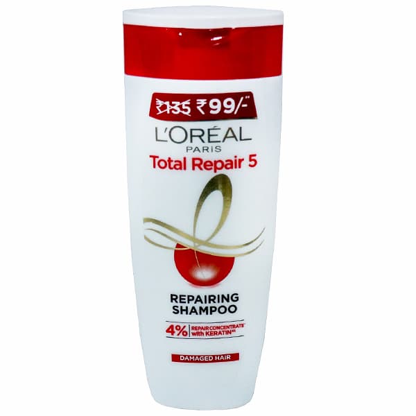 Loreal Paris Total Repair 5 Repairing Shampoo (Rs 36 off) 192.5 ml