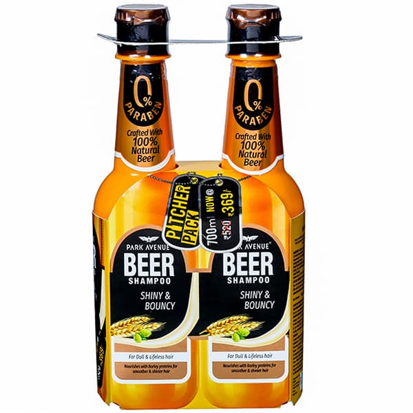 Park Avenue Beer Shiny & Bouncy Shampoo Combo Pack (Off Rs 151) 2 x 350 ml
