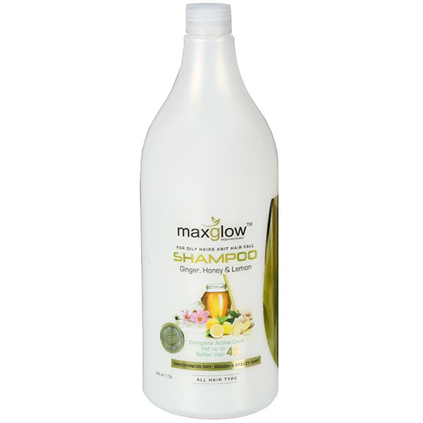 Maxglow for Oily Hairs Anti Hair Fall Shampoo Ginger, Honey & Lemon 1.5 L