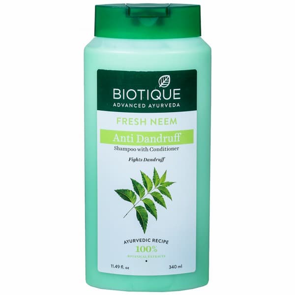 Biotique Fresh Neem Anti Dandruff Shampoo with Conditioner 340 ml