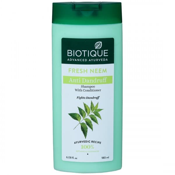 Biotique Fresh Neem Anti Dandruff Shampoo with Conditioner 180 ml