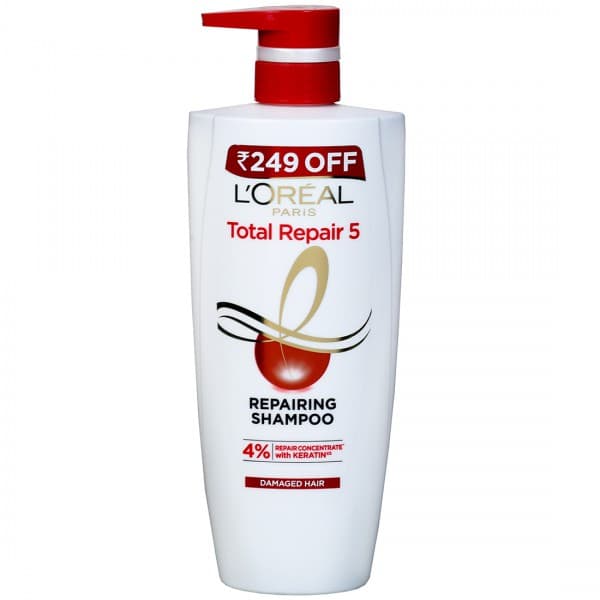 Loreal Paris Total Repair 5 Repairing Shampoo (Rs 249 Off) 704 ml