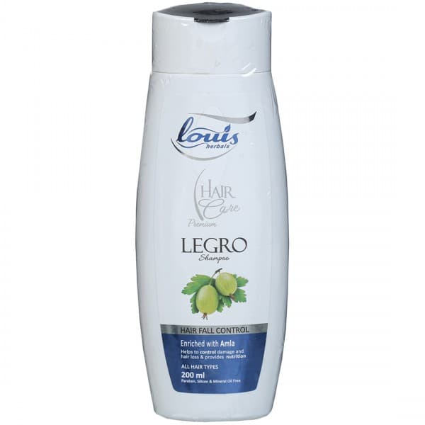 Louis Herbals Hair Care Premium Legro Hair Fall Control Shampoo Enriched with Amla 200 ml