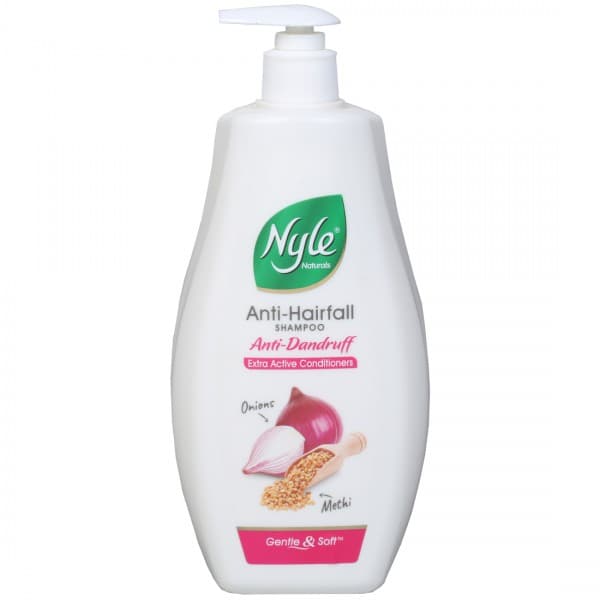 Nyle Naturals Anti Hairfall Anti Dandruff Shampoo Onion & Methi 800 ml
