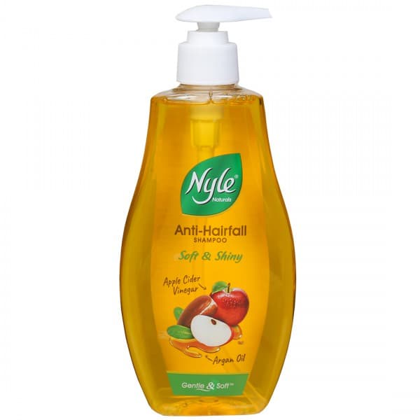 Nyle Naturals Anti Hairfall Soft & Shiny Shampoo Apple Cider Vinegar & Argan Oil 400 ml