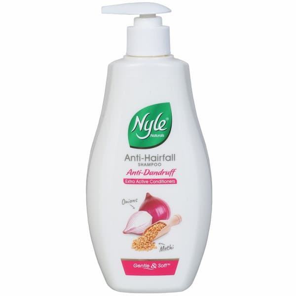 Nyle Naturals Anti Hairfall Anti Dandruff Shampoo Onion & Methi 400 ml
