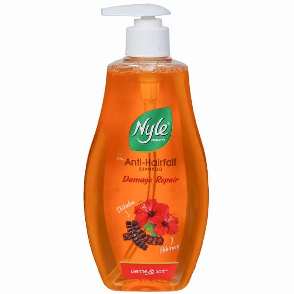 Nyle Naturals Anti Hairfall Damage Repair Shampoo Shikakai & Hibiscus 400 ml