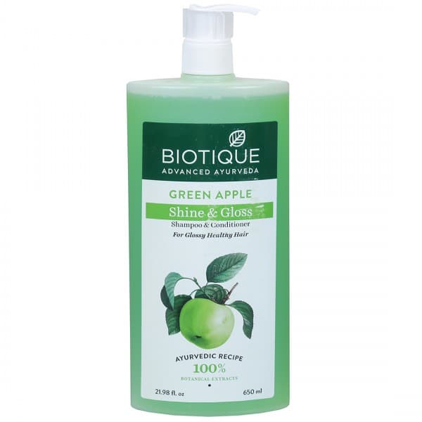 Biotique Green Apple Shine & Gloss Shampoo & Conditioner 650 ml