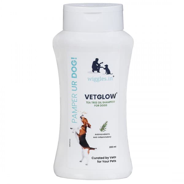Wiggles Vetglow Shampoo for Dogs Tea Tree Oil 200 ml