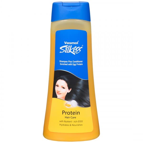 Vasmol Silkiss Shampoo Plus Conditioner Enriched with Egg Protein Hair Care 525 ml