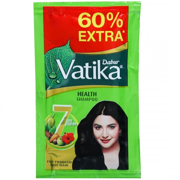 Dabur Vatika Satt Poshan Health Shampoo (Extra 60%) 3.9 ml
