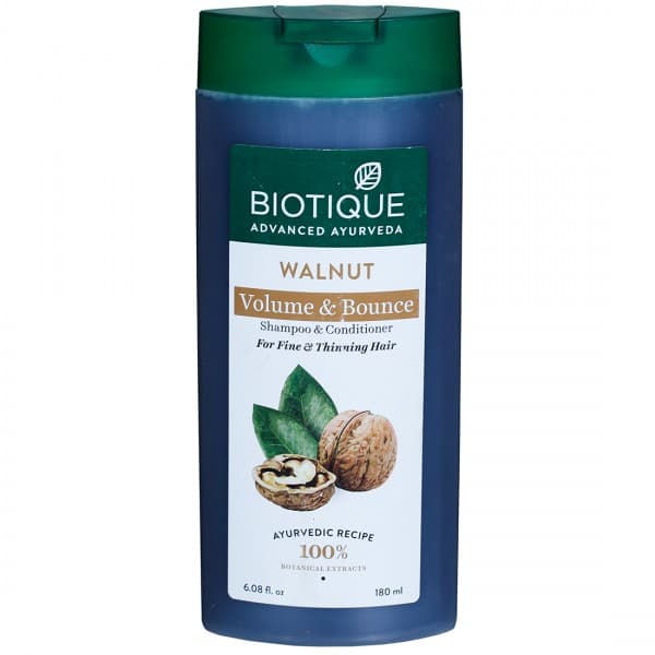 Biotique Walnut Volume & Bounce Shampoo & Conditioner 180 ml