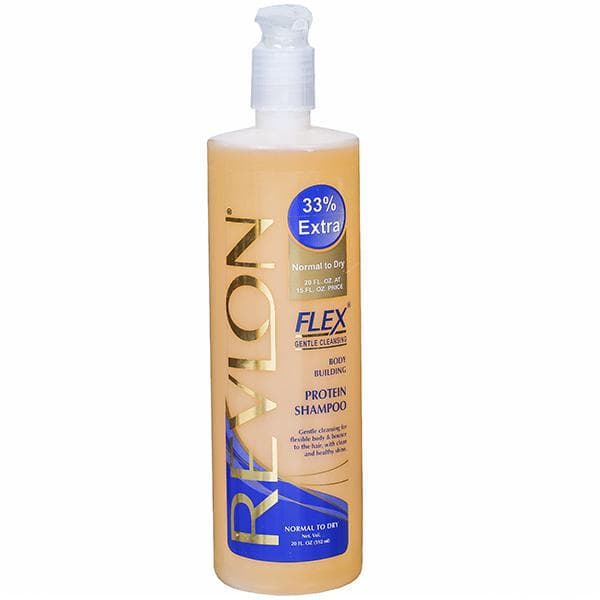 Revlon Flex Body Building Normal To Dry Protein Shampoo (Free 33% Extra) 592 ml