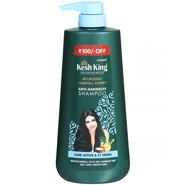 Emami Kesh King Ayurvedic Hairfall Expert Anti Dandruff Shampoo (Rs 100 off) 600 ml