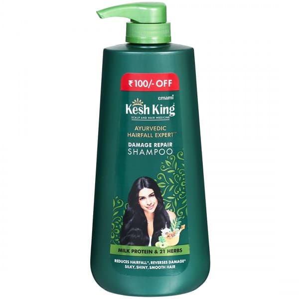 Emami Kesh King Ayurvedic Hairfall Expert Damage Repair Shampoo (Rs 100 off) 600 ml