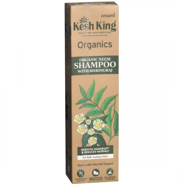 Emami Kesh King Organics Neem Shampoo with Bhringraj 300 ml