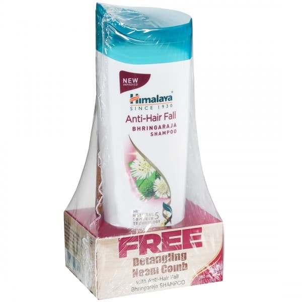 Himalaya Anti Hair Fall Bhringaraja Shampoo (Free Detangling Neem Comb) 180 ml