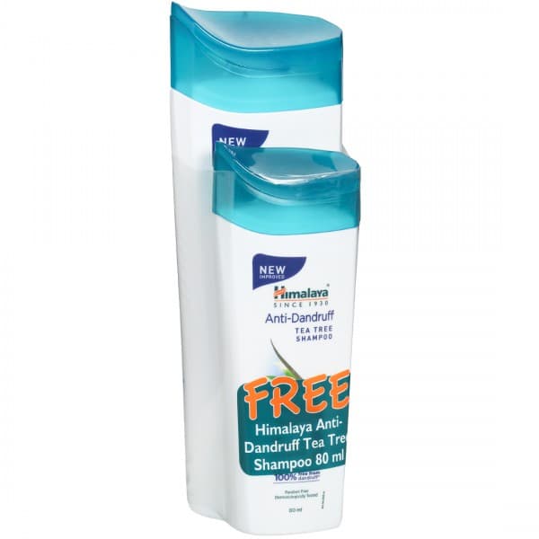 Himalaya Anti Dandruff Tea Tree Shampoo (Free Himalaya Anti Dandruff Tea Tree Shampoo 80 ml) 180 ml