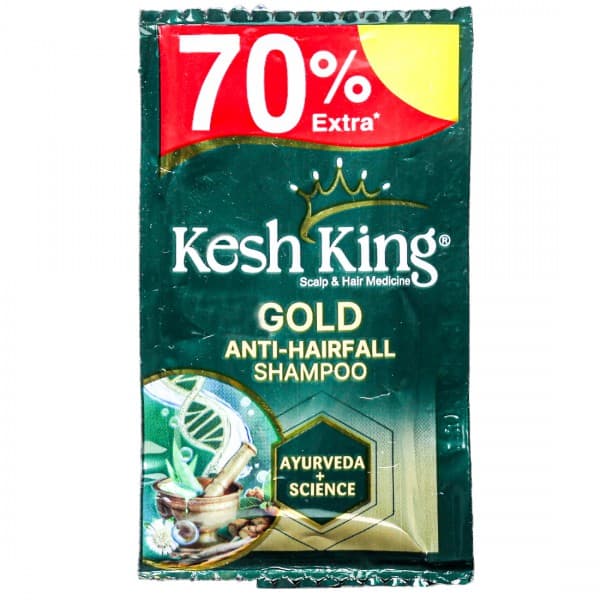 Kesh King Gold Anti Hairfall Shampoo (70% Extra) 3.8 ml