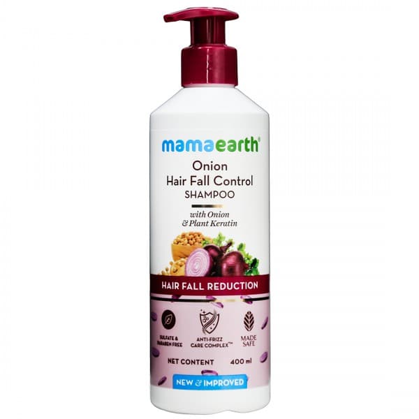Mamaearth Onion Hair Fall Control Shampoo With Onion & Plant Keratin 400 ml
