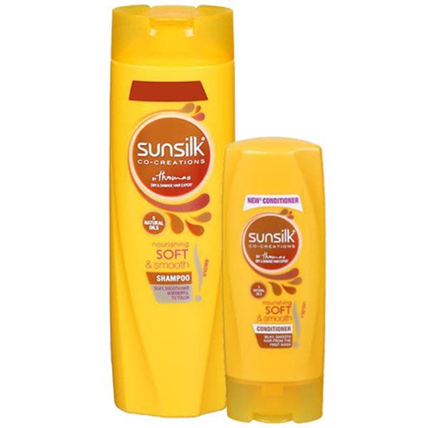 Sunsilk Nourishing Soft & Smooth Shampoo (Free Sunsilk Conditioner 80 ml) 180 ml