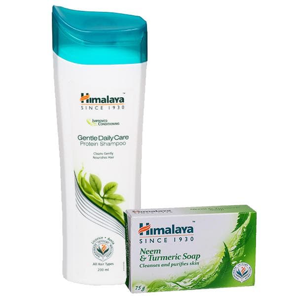 Himalaya Gentle Daily Care Protein Shampoo with Chickpea (Free Himalaya Neem & Turmeric Soap 75 g) 200 ml