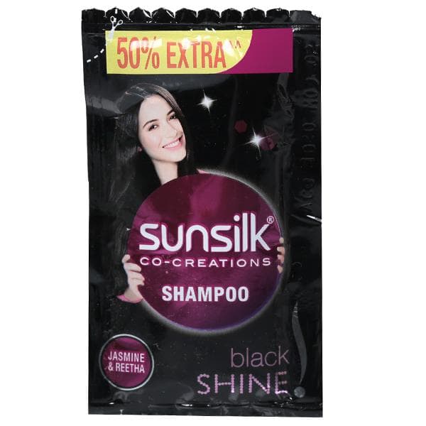 Sunsilk Black Shine Shampoo (50% Extra) 4 ml