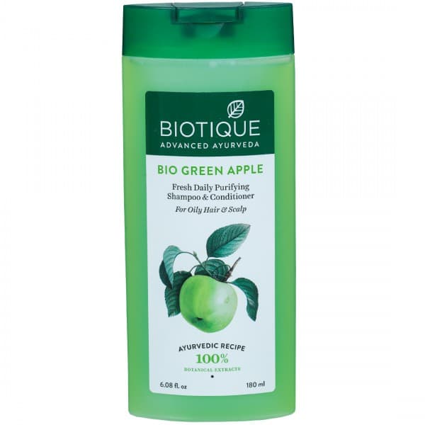 Biotique Bio Green Apple Fresh Daily Purifying Shampoo & Conditioner 180 ml
