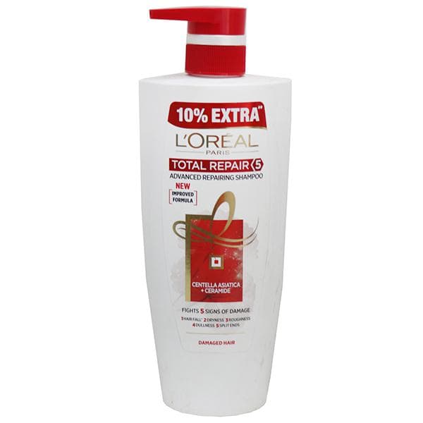 Loreal Paris Total Repair 5 Repairing Shampoo (10% Extra) 640 ml
