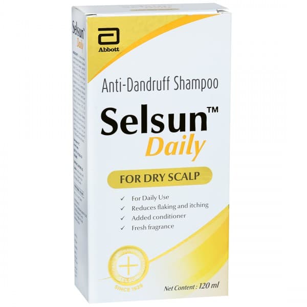 Selsun Daily Anti dandruff Shampoo For Dry Scalp 120 ml