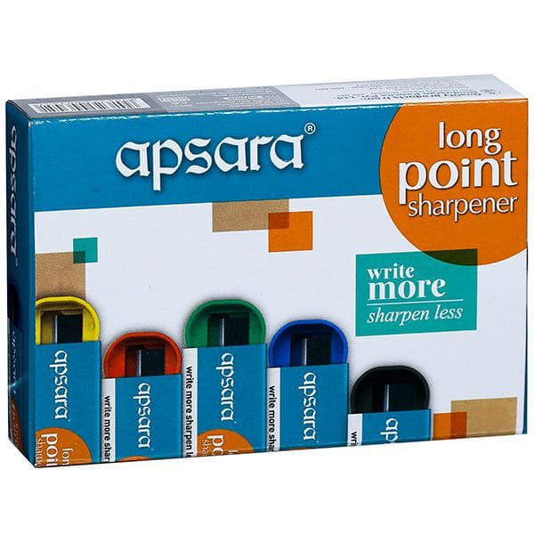 Apsara Long Point Sharpeners 103410001 Pack Of 20
