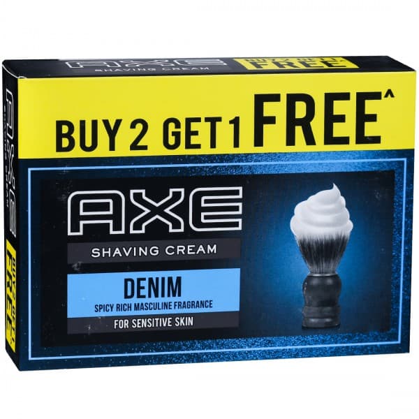 Axe Signature Denim Shaving Cream (Buy 2 Get 1 Free) 3 x 78 g