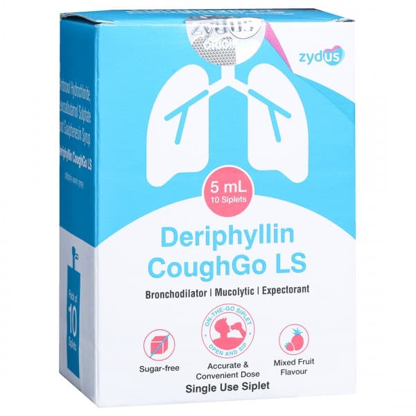 Deriphyllin CoughGo LS Sugar Free Mixed Fruit Flavour Siplet 5 ml