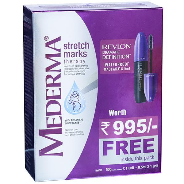 Mederma Stretch Marks Therapy (Free Revlon Dramatic Definition Waterproof Mascara 8.5 ml) 50 g