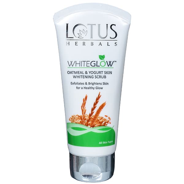 Lotus Herbals Whiteglow Oatmeal & Yogurt Skin Whitening Scrub 50 g