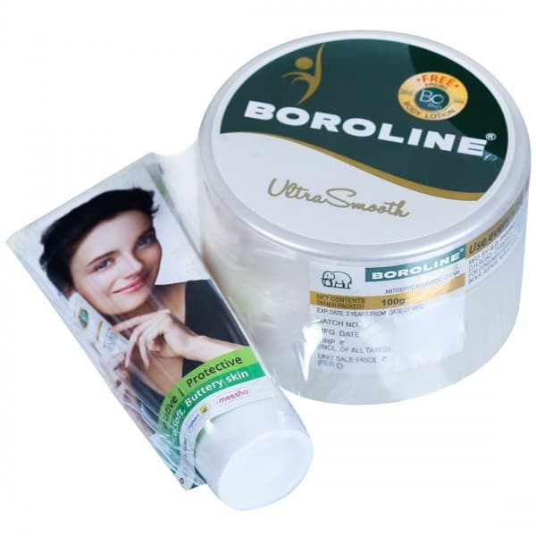Boroline Ultra Smooth Antiseptic Ayurvedic Cream (Free Boroline BO Extra Hydration Body Lotion20ml) 100 g