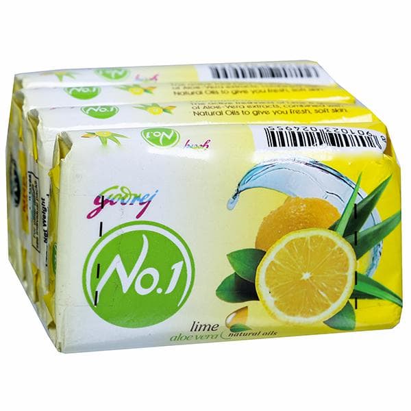 Godrej No.1 Lime And Aloe Vera Soap 4 x 45 g