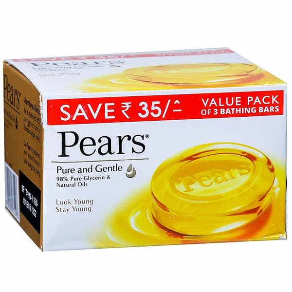 Pears Pure & Gentle Soap (Save Rs 35) 3 x 125 g