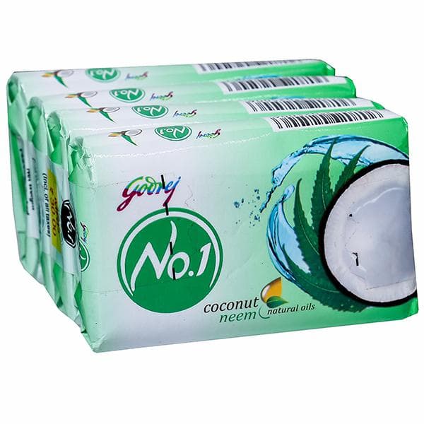 Godrej No.1 Coconut And Neem Soap 4 x 45 g