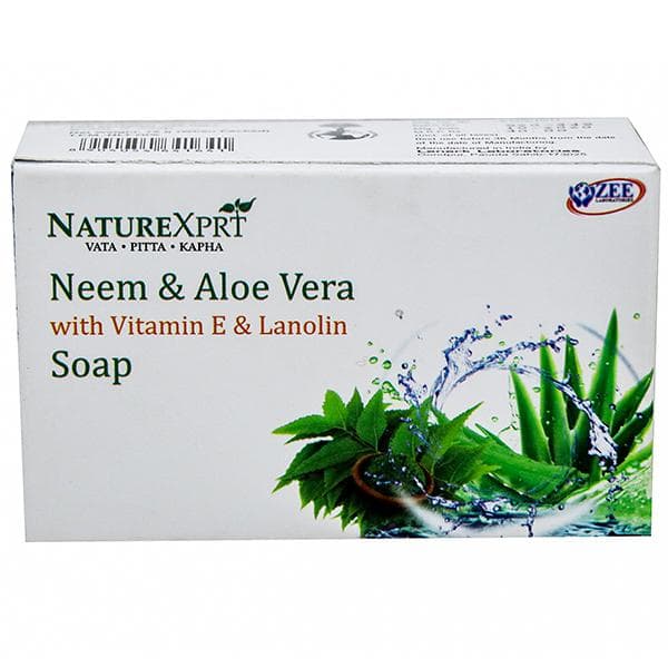 NatureXprt Neem & Aloe Vera with Vitamin E & Lanolin Soap 75 g