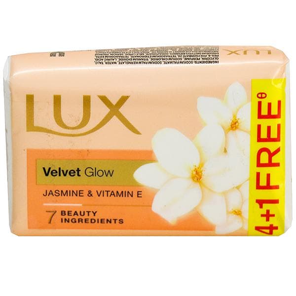 Lux Velvet Glow Jasmine & Vitamin E Soap (Buy 4 Get 1 Free) 5 x 100 g