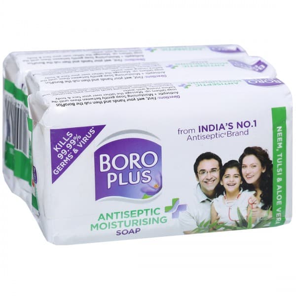 Boroplus Antiseptic+ Moisturising Soap (Buy 2 Get 1 Free) 3 x 125 g