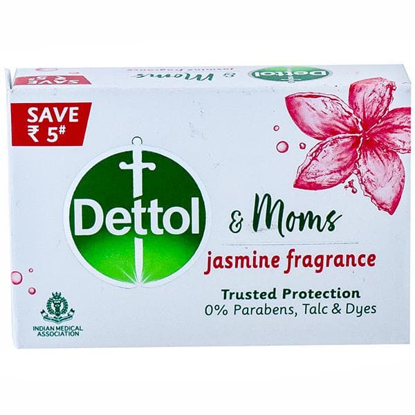 Dettol & Moms Jasmine Fragrance Soap (Save Rs 5) 75 g