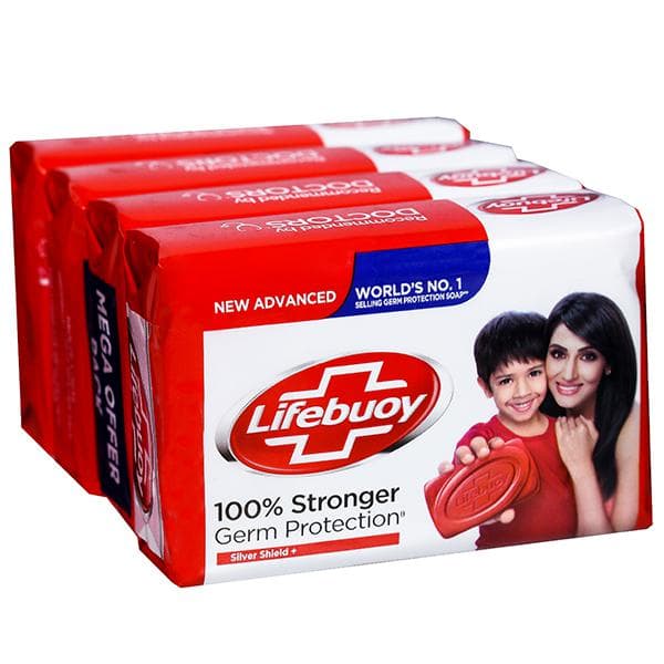 Lifebuoy Silver Defence+ Soap 4 x 125 g