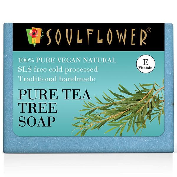 Soulflower Pure Vegan Natural E Vitamin Pure Tea Tree Soap 150 g