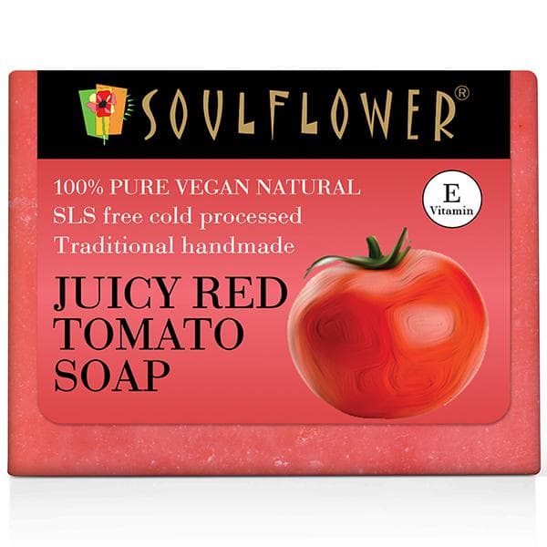 Soulflower Pure Vegan Natural E Vitamin Juicy Red Tomato Soap 150 g