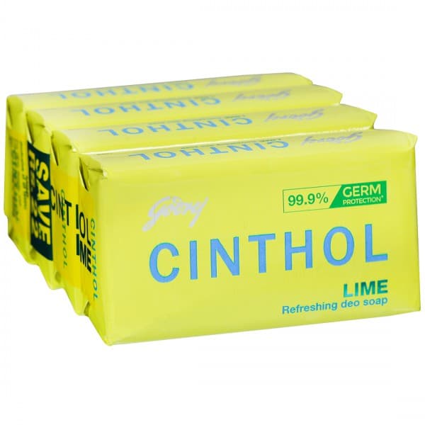 Cinthol Lime Refreshing Deo Soap 4 x 100 g
