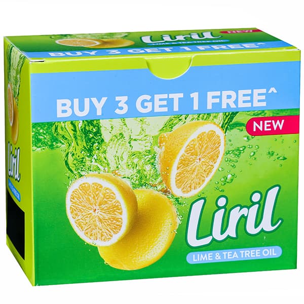 Liril Lime & Tea Tree Oil Soap (Buy 3 Get 1 Free) 4 x 125 g
