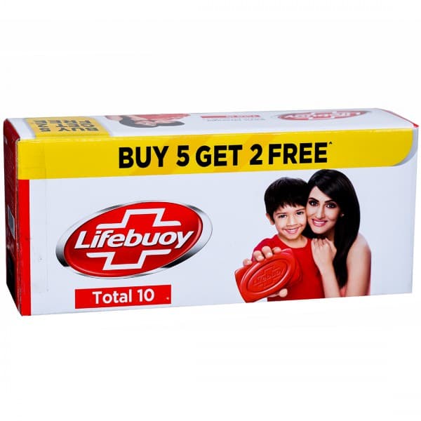 Lifebuoy Total 10 Soap (Buy 5 Get 2 Free) 7 x 125 g