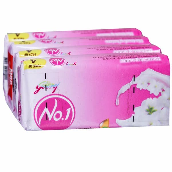Godrej No.1 Jasmine and Milk Cream Soap 4 x 40 g